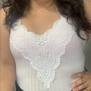 💎Sold elsewhere White lace Bodysuit